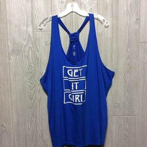 Blue Get it Girl Tank  Size 26/28